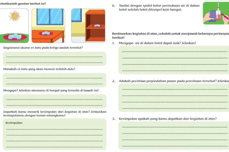 Suhu Dan Kalor Serta Panas Dan Perpindahannya, Kunci Jawaban Tema 6 ...