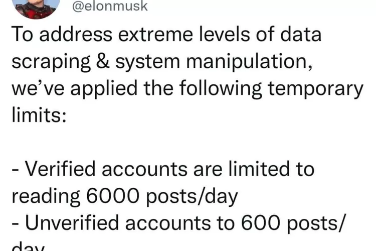 Batasi Jumlah Postingan Di Twitter, Elon Musk Ajak Peduli Keluarga ...
