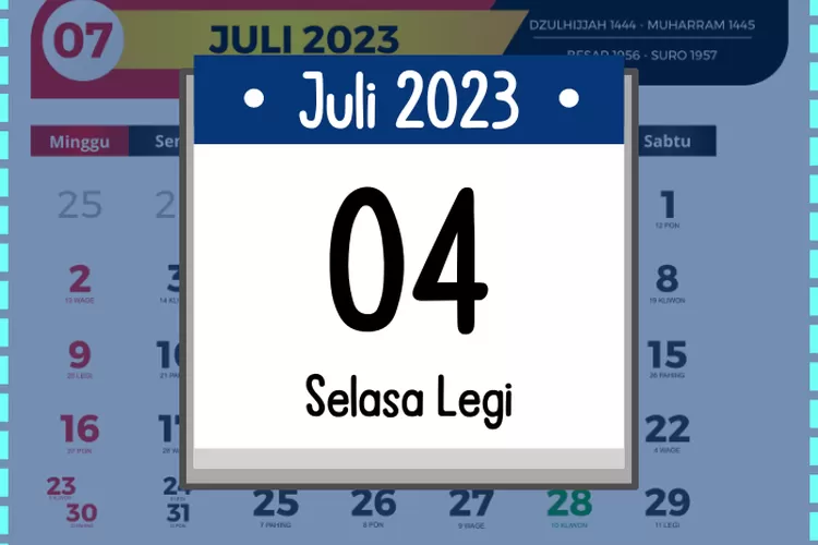 Kalender Jawa Hari Ini Selasa 4 Juli 2023 Lengkap Kenapa Selasa Legi Disebut Lakuning Geni