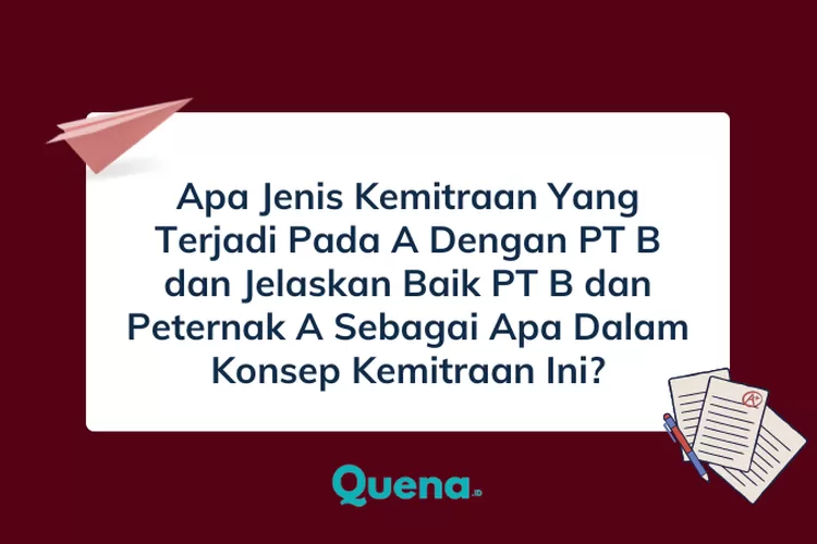 Apa Jenis Kemitraan Yang Terjadi Pada A Dengan PT B Dan Jelaskan Baik ...