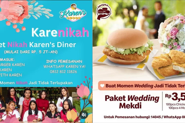 Segini Harga Paket Catering Pernikahan Karens Diner Mcd Dan Brand