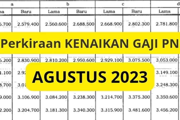 Berapa Persen Kenaikan Gaji PNS Pada Bulan Agustus Mendatang, Mari ...