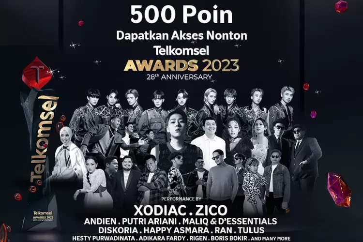 Meriahkan gebyar Telkomsel Awards 2023 hadirkan artis KPop XODIAC dan