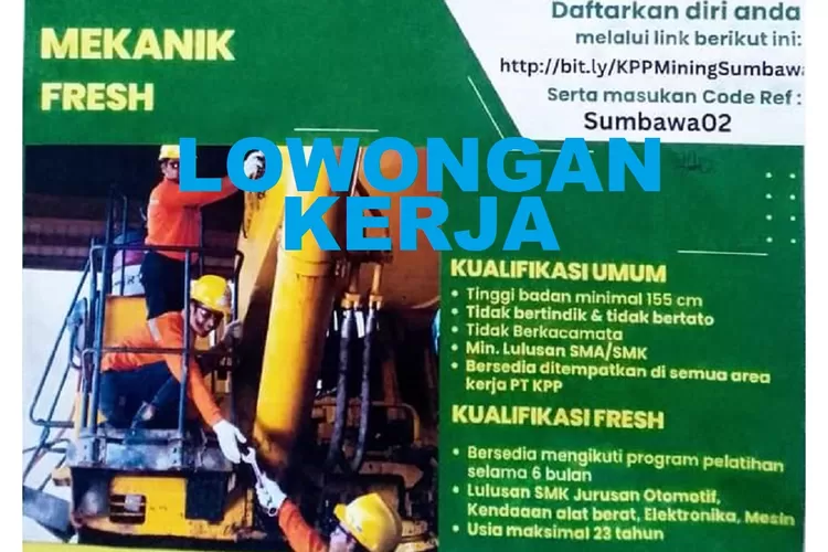 Loker Terbaru Lulusan Smk Perusahaan Pertambangan Bonafid Ini Buka Lowongan Kerja Untuk Tenaga