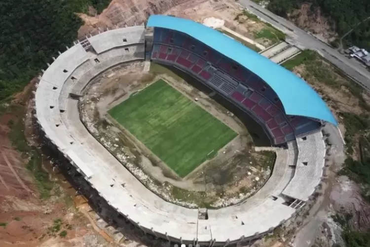 Tampak Stadion Utama Sumatera Barat yang menjadi salah satu proyek dengan proses pembangunanterlama di Sumatera Barat (Instagram @stadionutamasumaterabarat)