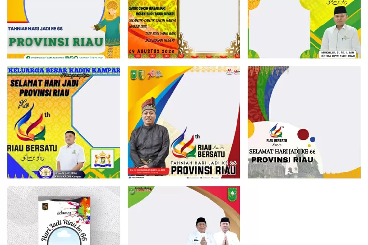 Link Download Twibbon Hari Jadi Riau Ke Tahniah Riau Bersatu