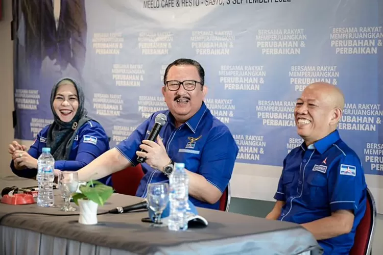 Ketua DPD Demokrat Sulsel Ni'matullah menyatakan akan berkoalisi dengan Gerindra jika AIA maju sebagai calon Gubernur Sulsel. (Twitter/@ull4hErbe)