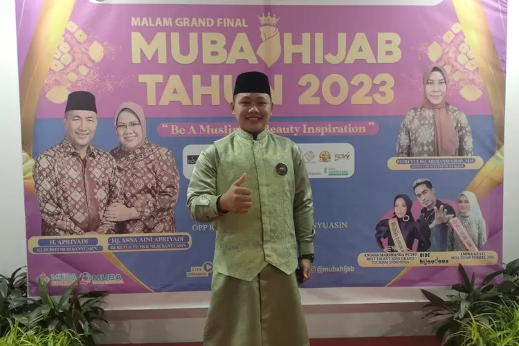 Daffa Alif  Tampil  di  acara Malam Grand final  MUBA Hijab 2023. Foto : ist