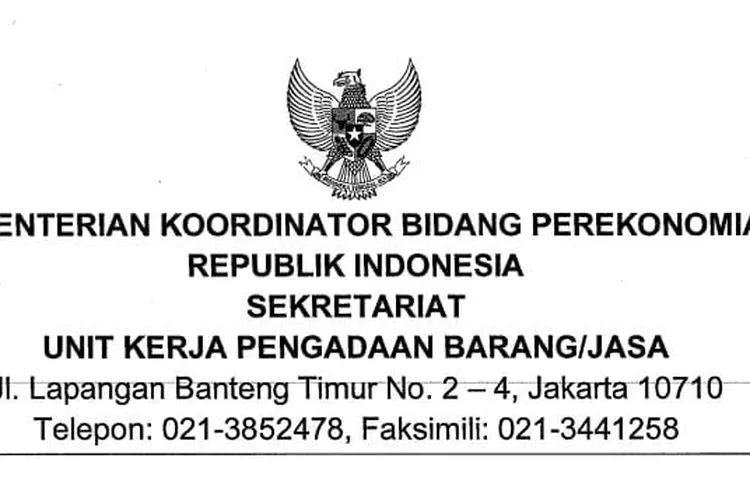 LULUSAN SMA BISA DITERIMA! Kemenko Perekonomian Buka Lowongan Kerja ...