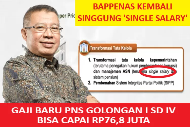 GEDE-GEDE! GAJI BARU PNS GOLONGAN I SD IV CAPAI RP76,8 JUTA, BAPPENAS ...