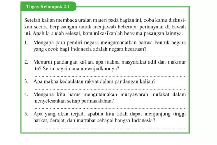 Kunci Jawaban PKN Kelas 9 Halaman 42, Pembahasan Soal Pokok Pikiran UUD ...