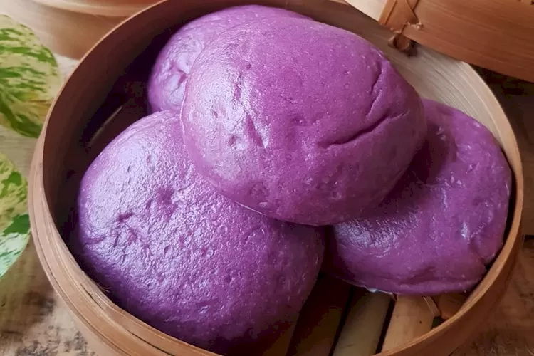 Resep Membuat Bakpao Ubi Ungu Bentuknya Cantik Dan Rasanya Bikin Nagih