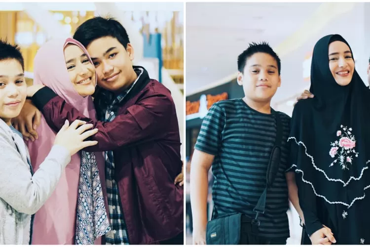 10 Potret Kehangatan Cindy Fatika Sari Dengan Putra Kembarnya Omar Dan ...