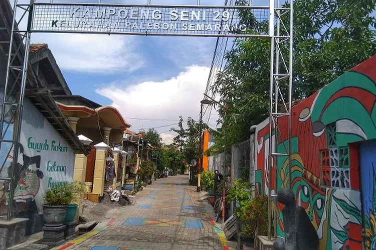 Kampung seni, salah satu kampung tematik di Kota Semarang. (Vedyana Ardyansah/ ayosemarang.com)