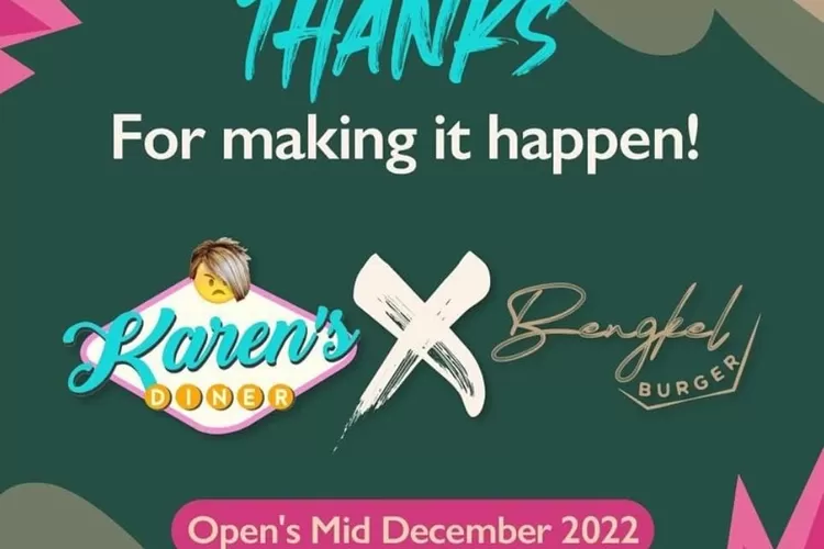 Pengumuman Karen's Diner resmi buka cabang. Sumber foto : instagram.com/karensdinerofficial