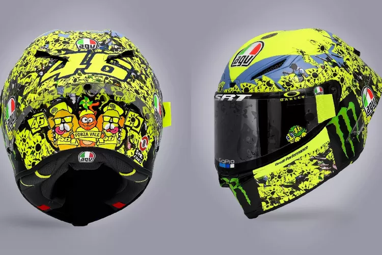 Helm valentino discount rossi