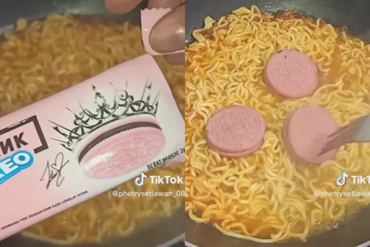 Viral Wanita Masak Mie Instan Dicampur Oreo Blackpink Netizen Protes Loe Sekte Mana 1702