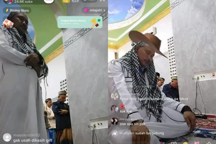 Viral Pria Imami Salat Tarawih Sambil Live Di TikTok, Cari Pahala Atau ...