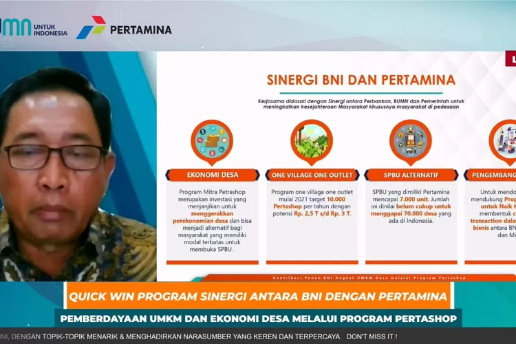 PERTASHOP, KOLABORASI BNI DAN PERTAMINA BERDAYAKAN UKM - Indonesia Daily