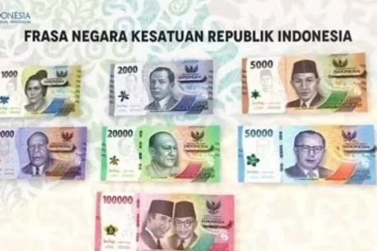 Ini Penampakan 7 Pecahan Uang Rupiah Kertas Baru Tahun Emisi 2022