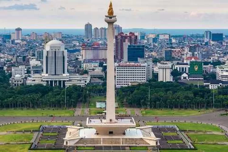 Ilustrasi Monas Di Jakarta