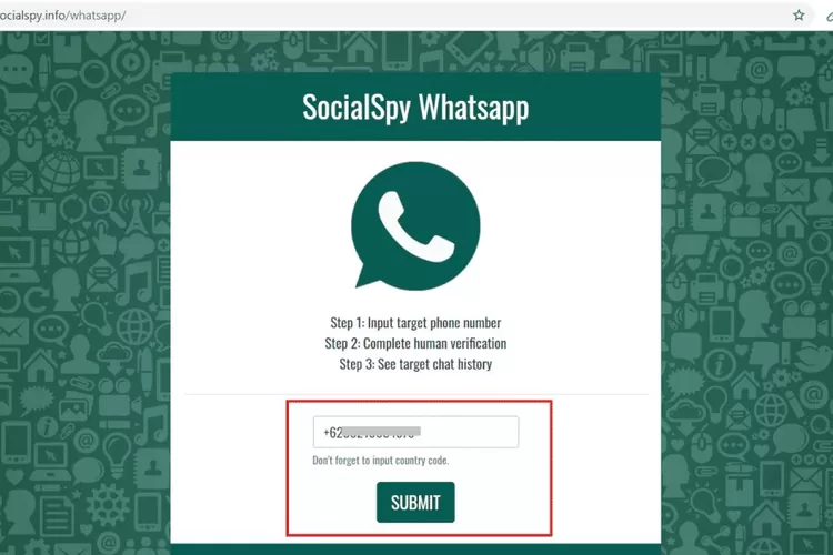 Login Social Spy Whatsapp