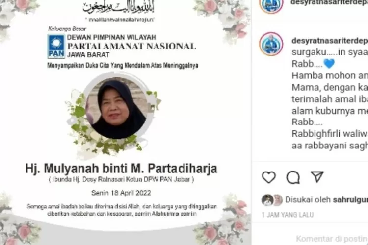 Berita Duka, Ibunda Meninggal Dunia, Desy Ratnasari: Mohon Ampunkan