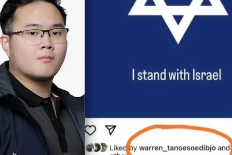  Warren Tanoesoedibjo anak Hary Tanoesoedibjo dukung Israel. (Foto/Instagram.)