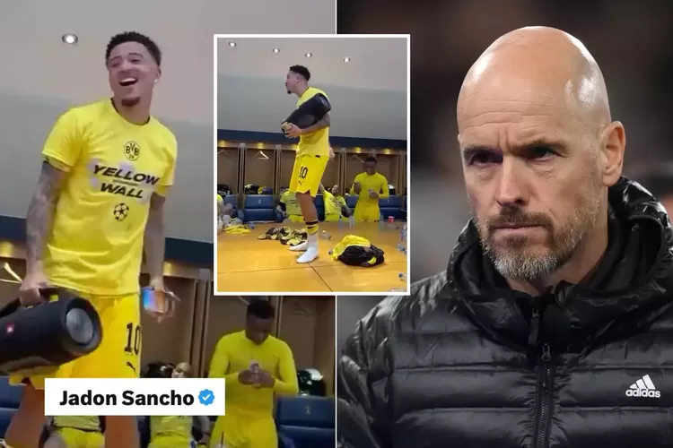 Fans yakin Jadon Sancho mengarahkan kritik pada Erik ten Hag setelah Borussia Dortmund mengalahkan Paris Saint-Germain untuk memastikan tempat mereka di final Liga Champions. (Instagram/sanchooo10)