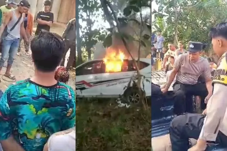Komplotan Maling Mobil di Pati Jadi Sasaran Amukkan Massa dan mobil pelaku juga dibakar (Sumber Rmol.id) (FOTO/Istimewa.)