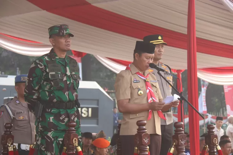 Pj. Bupati Bogor Pimpin Apel Gelar Pasukan Pengamanan Pilkada Kabupaten Bogor (Humas Kab Bogor)