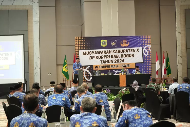 Ajat Rochmat Terpilih Ketua Korpri Kabupaten Bogor secara aklamasi i Musyawarah Kabupaten X DP Korpri Kab. Bogor Tahun 2024 (Diskominfo Bogor)