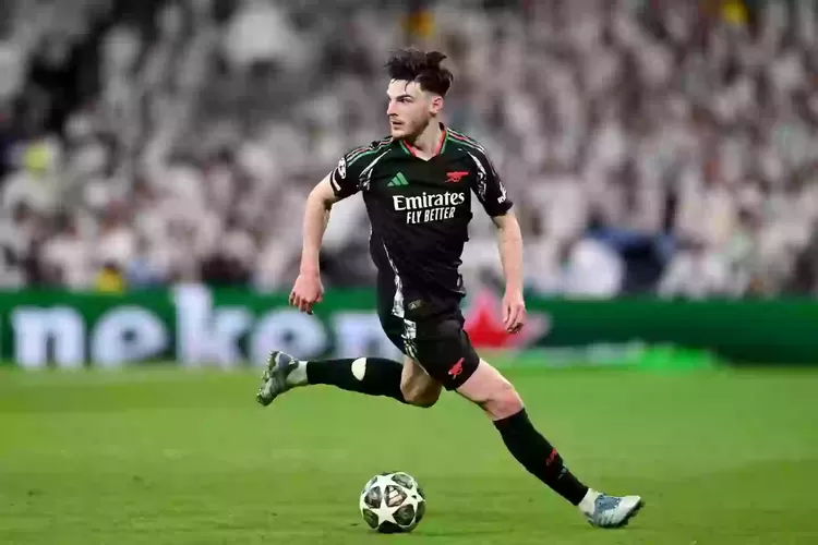 Gelandang Arsenal Declan Rice (X/@Arsenal)