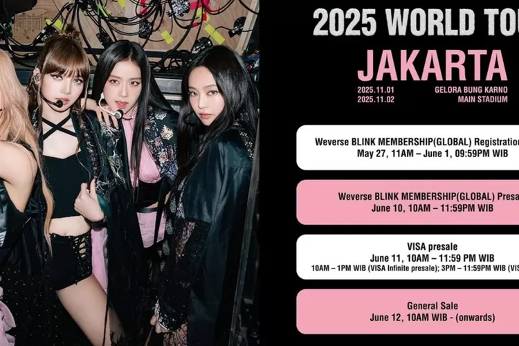 BLACKPINK akan kembali konser di Jakarta.