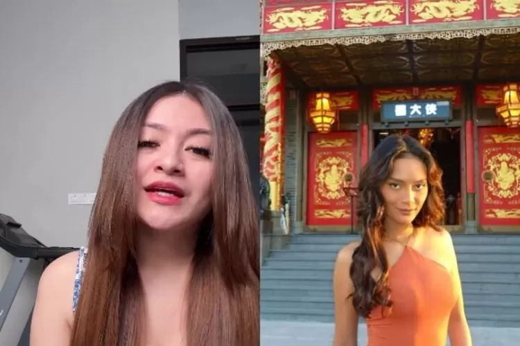 Nathalie Holscher (kiri) meminta maaf kepada Erika Carlina (kanan) usai video parodi ibu hamil bareng DJ Panda viral. (Instagram/nathalieholscher - Instagram/eri.carl)
