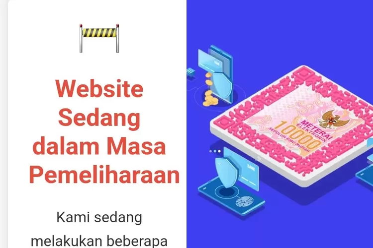 Benarkah Website meterai-elektronik.com Masih Down Cek Ini Klarifikasi Resminya dari Peruri E Materai (X dan IG Peruri Indonesia)