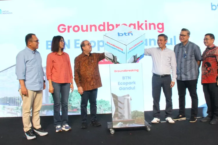 PT Bank Tabungan Negara (Persero) Tbk (BTN) melakukan groundbreaking proyek BTN Ecopark Gandul, 