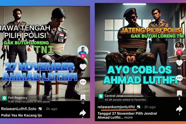 Disebut Propaganda Ala PKI, Poster TNI Disandera Polisi Bertuliskan 'Ayo Coblos Ahmad Luthfi' Dikritik Keras: Waspada Pemecah-belah (x @jhonsitorus_18)