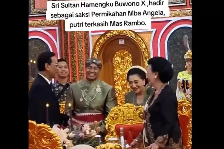 Jadi Saksi Nikah Putri Andika Perkasa, Sri Sultan HB X Disebut Raja Jawa Asli: yang Palsu Keliling Jadi Jurkam (TikTok)