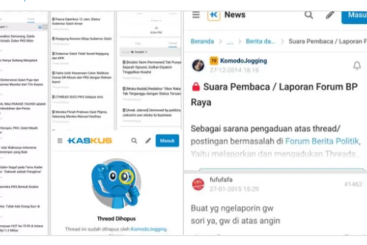 44 Postingan 'Anak Jokowi' Hilang, Terbongkar Akun Kaskus Misterius Bantu Bersih-Bersih. (X/@blank0429)