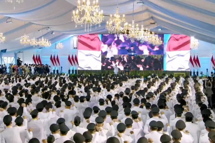 Prabowo Lantik 961 Pimpinan Daerah Secara Serentak- Ini Tunjukkan Betapa Besar Bangsa. (Ist)