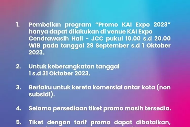 KAI Siap Lepas 73.500 Tiket Promo Gila-gilaan, Berikut Daftar Kelas ...