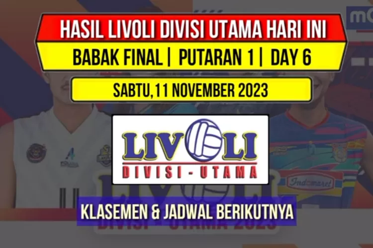 Jadwal Livoli Divisi Utama Babak Penyisihan: Bank Jatim Vs Bharata Muda ...