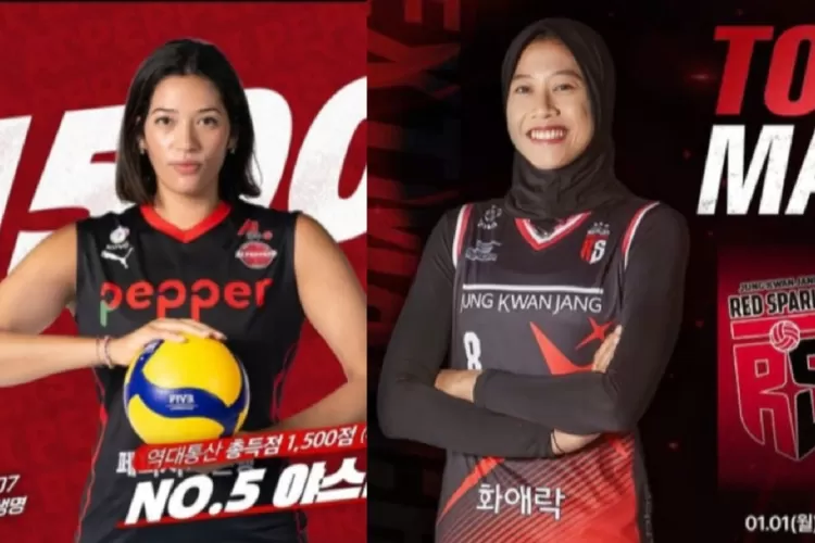 Duel Top Skor Liga Voli Putri Korea Di Red Sparks Vs Al Peppers ...