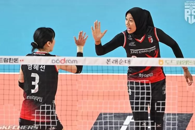 Red Sparks Menang, Set Partama Semifinal Liga Voli Putri Korea ...