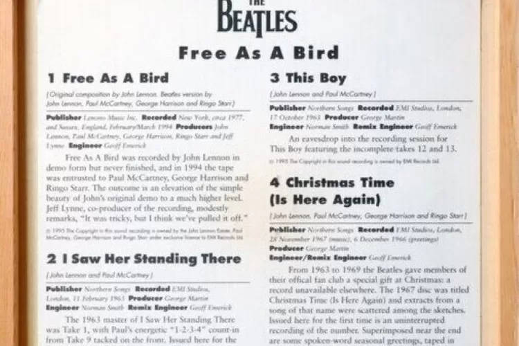 The Beatles dalam singel Free As a Bird. (foto  youtube Han McFly))