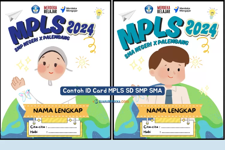 13 Contoh ID Card MPLS Desain Kreatif untuk SD SMP SMA Lengkap dengan ...