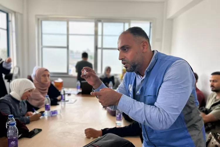 Lebih dari 1.000 personel UNRWA, Badan PBB yang membantu pengungsi Palestina akan memulai kampanye vaksinasi Polio di Gaza. (X @UNRWA)