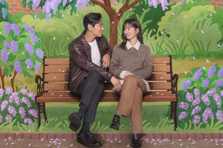 Joo Ji Hoom dan Jung Yu Mi dalam poster drama Love Your Enemy (soompi)