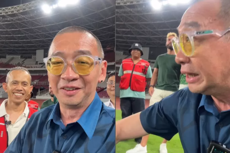 Coach Justin sebut Thom Haye tidak akan cedera usai lakukan selebrasi, setelah lihat kondisi rumput GBK. ((Tangkapan layar Instagram @coachjustinl))